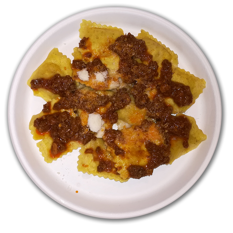 Tortelli al sugo di carne (con farina BIO Molino Pranzani) 13 AGOSTO