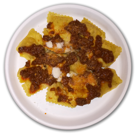 Tortelli al sugo di carne (con farina BIO Molino Pranzani) 14 AGOSTO