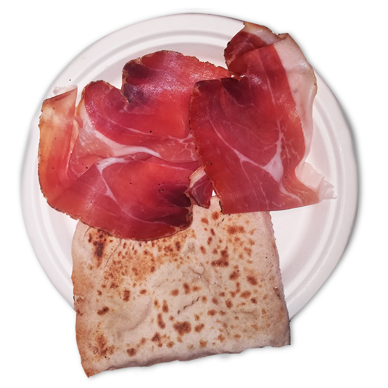 Tortello alla Lastra® e Prosciutto 13 AGOSTO